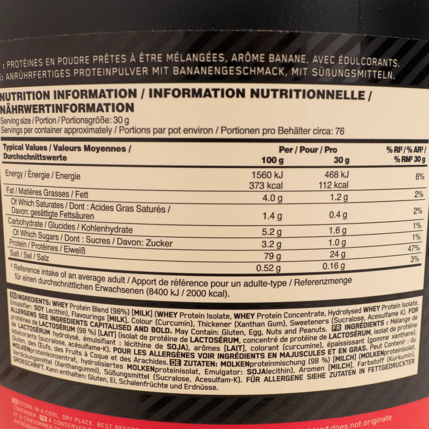 100 % Whey Gold Standard 2 270 g, proteiinijauhe - Proteiinilisät - 100 % Whey Gold Standard 2 270 g, proteiinijauhe