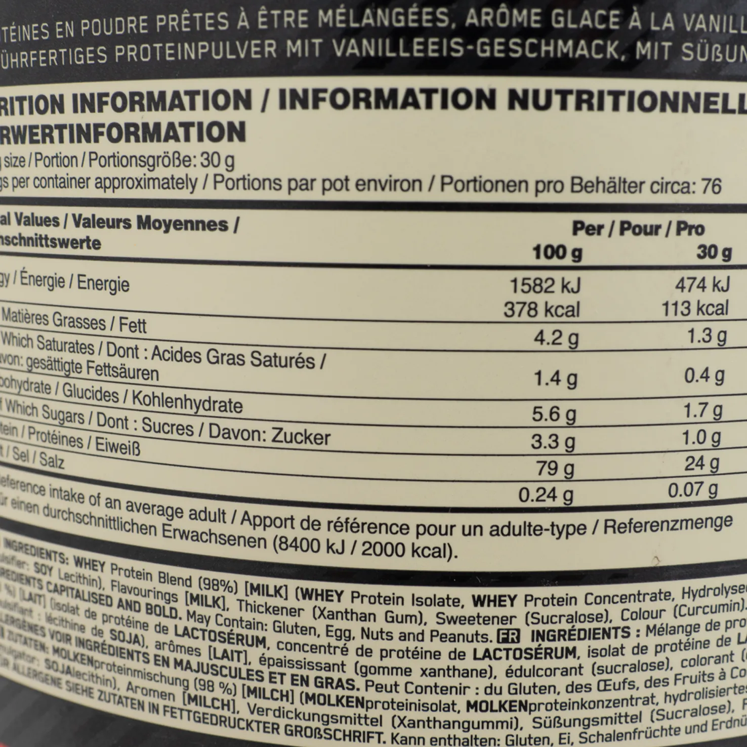 100 % Whey Gold Standard 2 270 g, proteiinijauhe - Proteiinilisät - 100 % Whey Gold Standard 2 270 g, proteiinijauhe