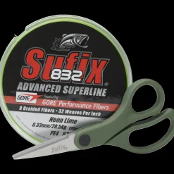 832 Braid 120m W/scissors, Lime - Siimat Ja Perukkeet Kalastukseen - 832 Braid 120m W/scissors, Lime