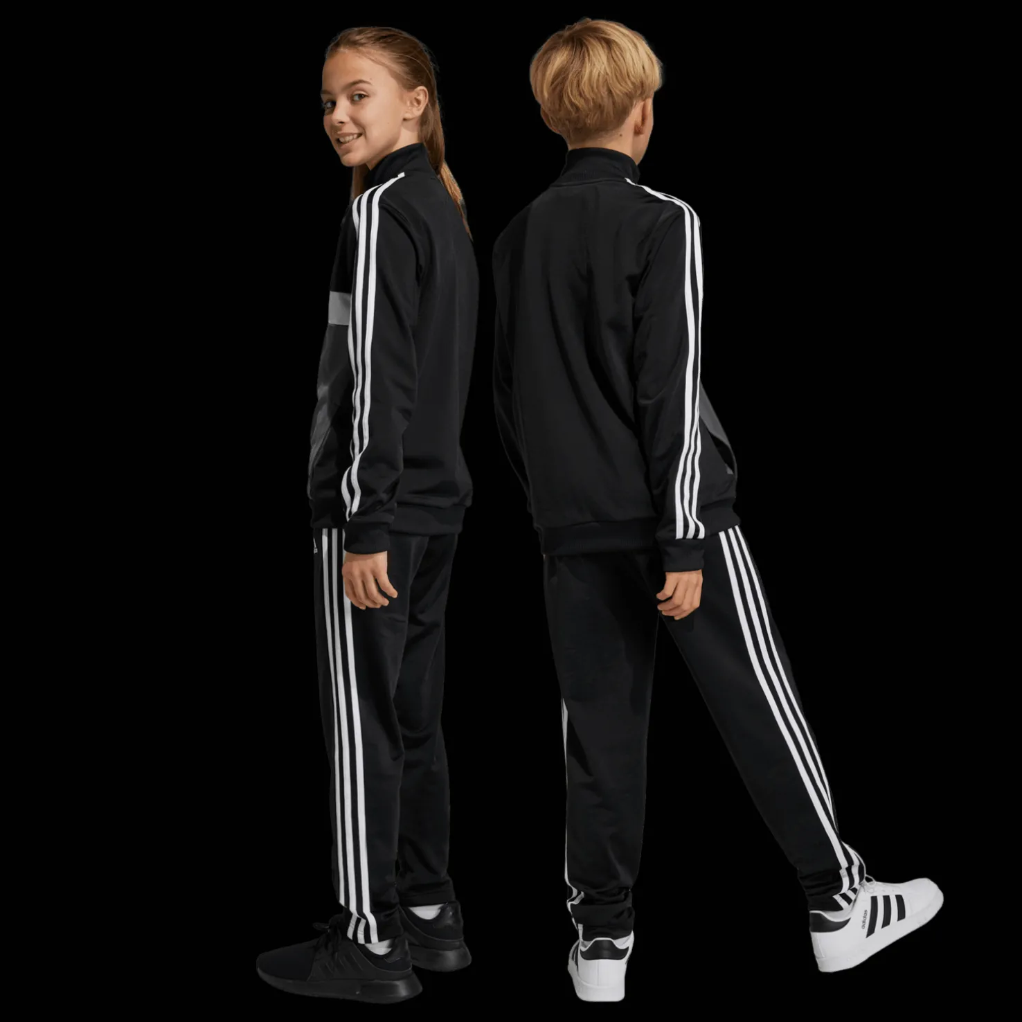 3 Stripes Tiberio FL Tracksuit, nuorten verryttelyasu - Verryttelyasut - 3 Stripes Tiberio FL Tracksuit, nuorten verryttelyasu