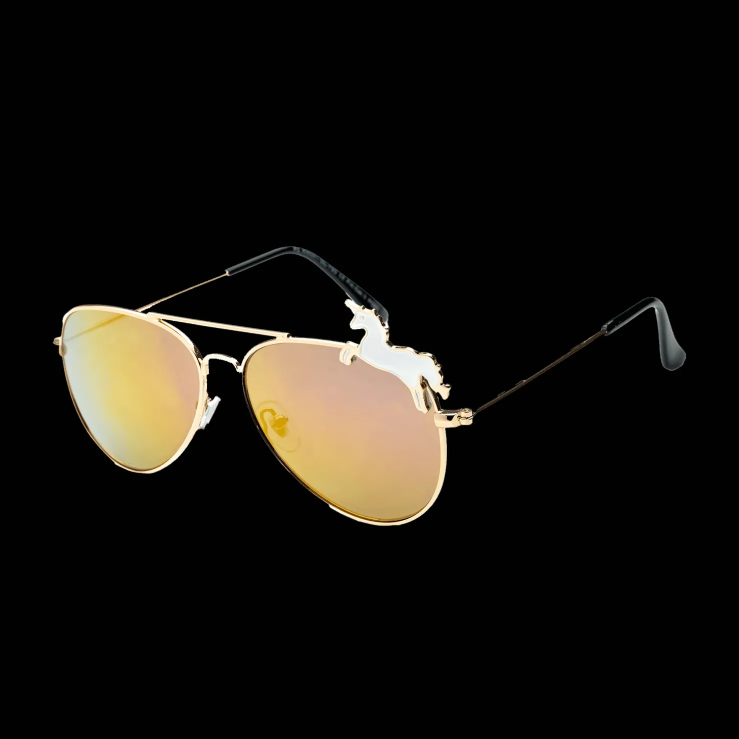001 Waye Kids Gold Frame With Pink Mirror Lens, nuorten aurinkolasit - Lifestyle Aurinkolasit - 001 Waye Kids Gold Frame With Pink Mirror Lens, nuorten aurinkolasit