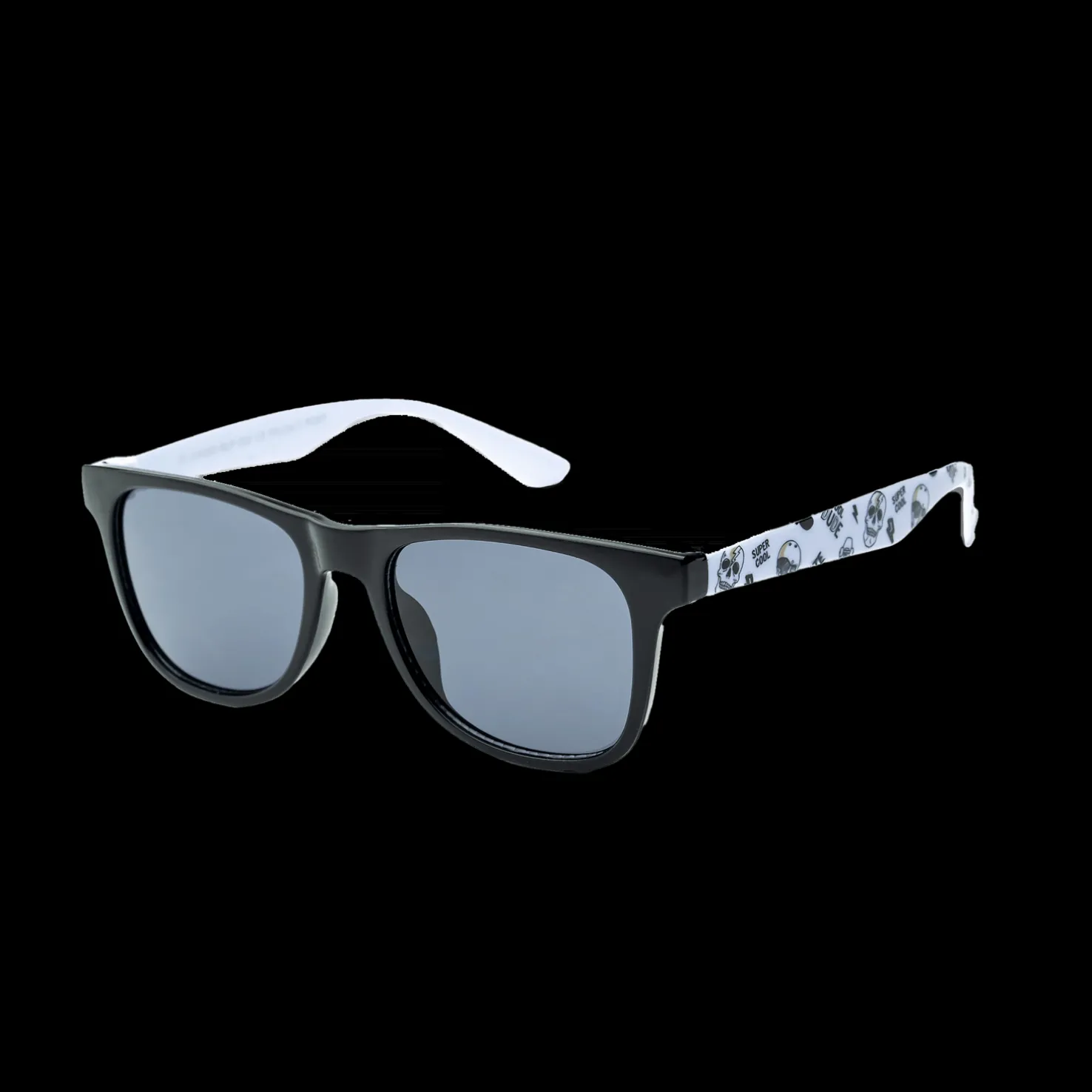 003 Waye Kids Matt Black Frame Temple w Smoke Lens Cat.3, nuorten aurinkolasit - Lifestyle Aurinkolasit - 003 Waye Kids Matt Black Frame Temple w Smoke Lens Cat.3, nuorten aurinkolasit