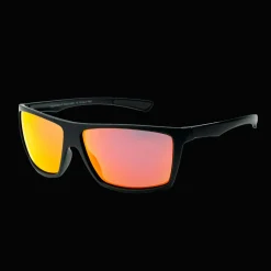 023 Waye Polarized Matt Black W Polarized Red Multi, aurinkolasit, unisex - Urheilulasit - 023 Waye Polarized Matt Black W Polarized Red Multi, aurinkolasit, unisex