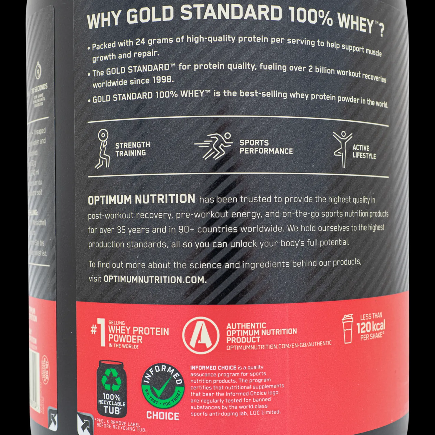 100% Whey Gold Std 908 g - Proteiinilisät - 100% Whey Gold Std 908 g