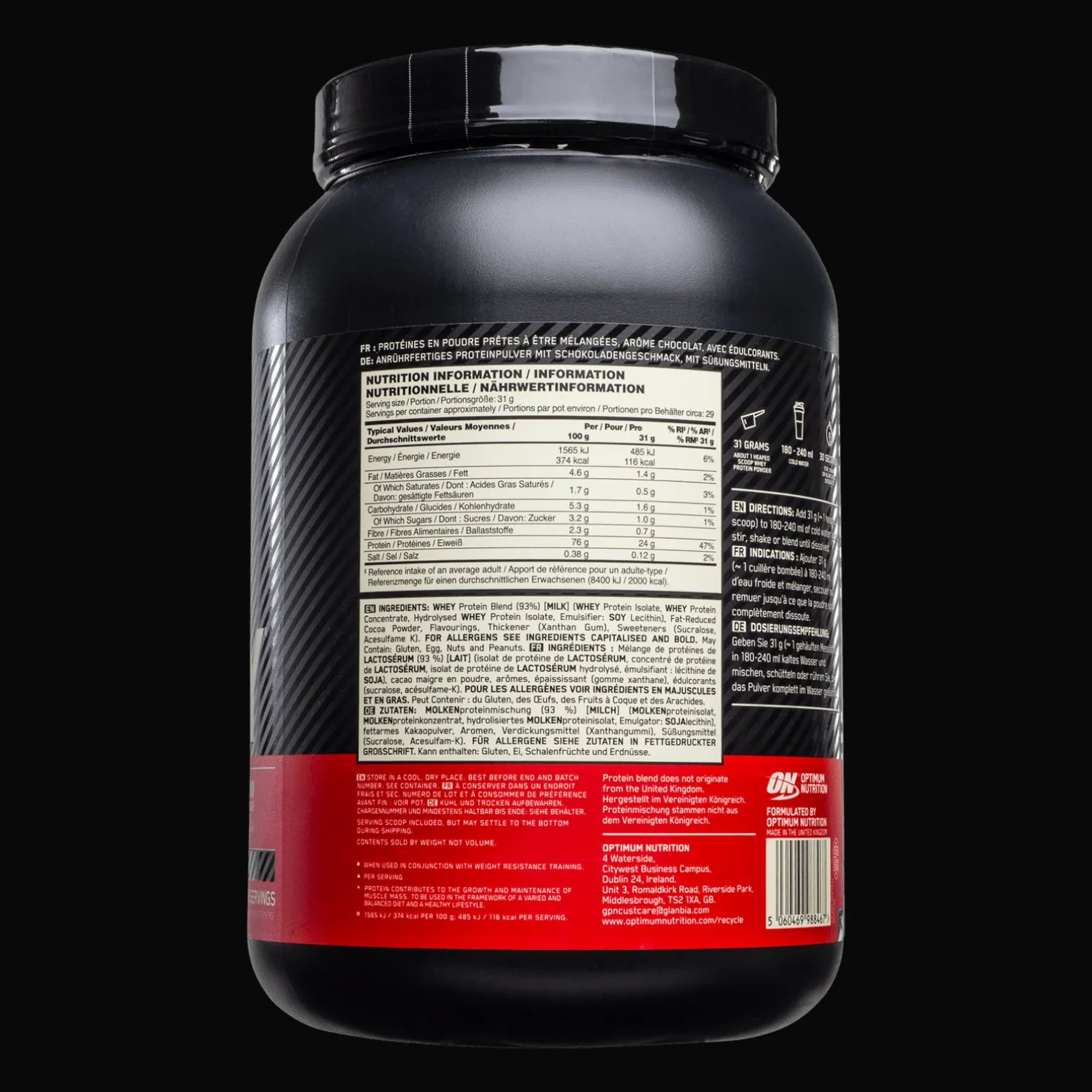 100% Whey Gold Std 908 g - Proteiinilisät - 100% Whey Gold Std 908 g