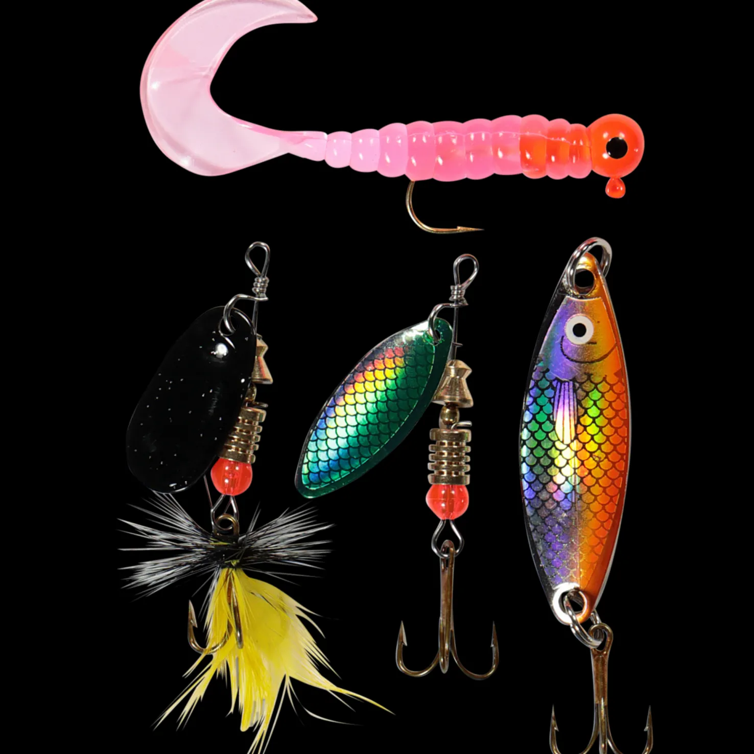 Abu Garcia Perch Kit 4 PK, viehesetti - Viehelajitelmat - Abu Garcia Perch Kit 4 PK, viehesetti
