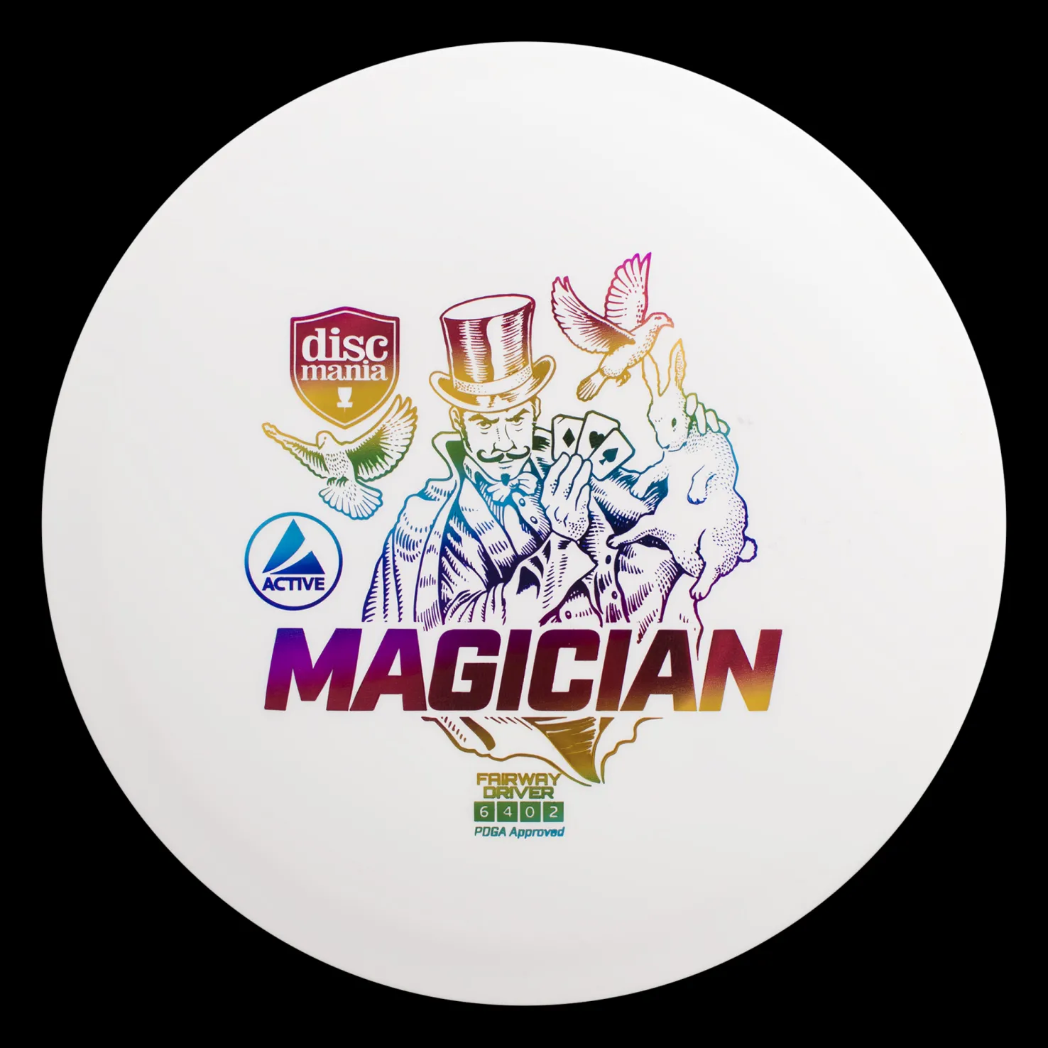 Active Driver Magician White, draiveri frisbeegolf - Frisbeegolf - Active Driver Magician White, draiveri frisbeegolf