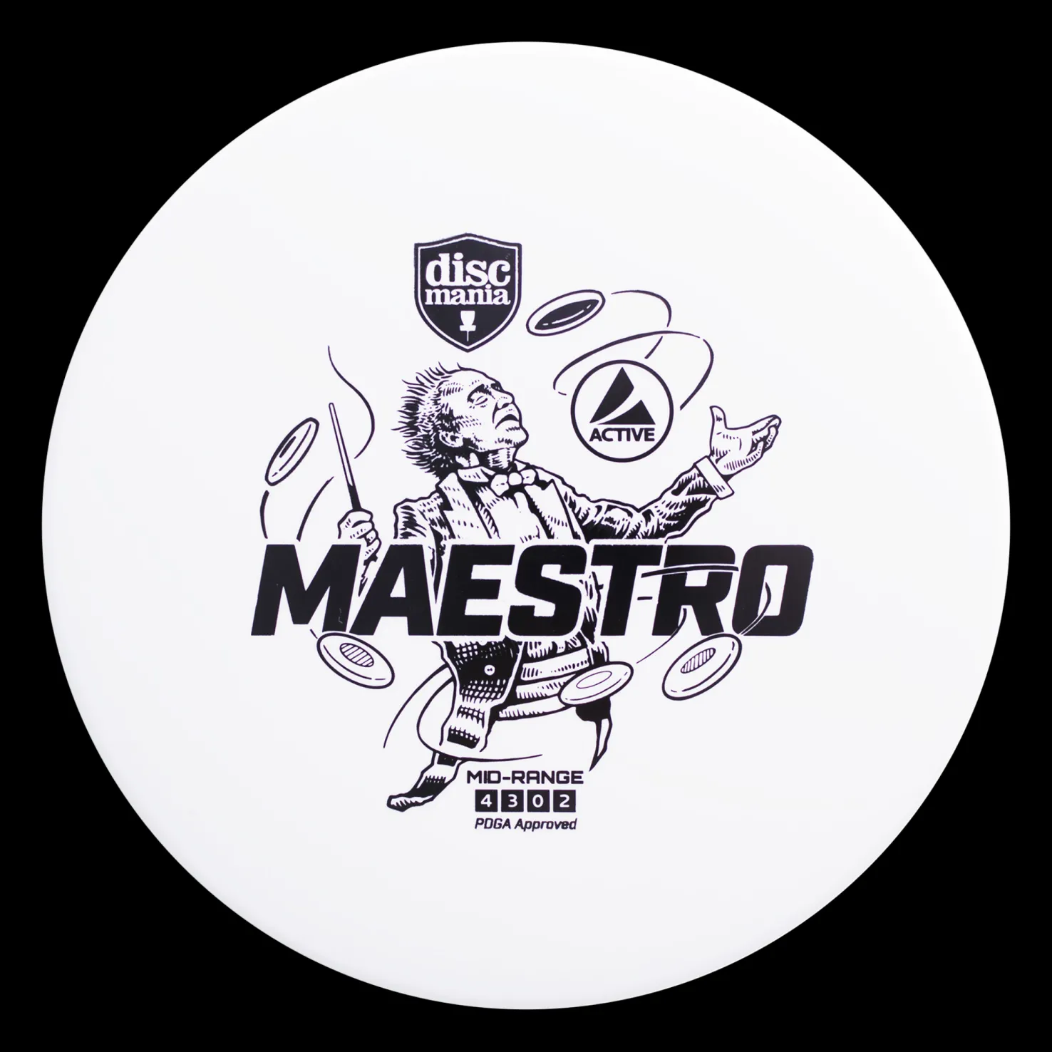 Active Midrange Maestro White, midrange frisbeegolf - Frisbeegolf - Active Midrange Maestro White, midrange frisbeegolf