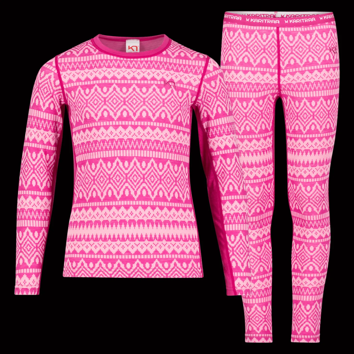 Agnes Set, nuoret villakerrasto - Pitkät Alushousut - Agnes Set, nuoret villakerrasto