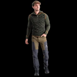 Alaska 2-layer Woll Polo Zip, villainen kerrastopaita - Metsästysvaatteet - Alaska 2-layer Woll Polo Zip, villainen kerrastopaita