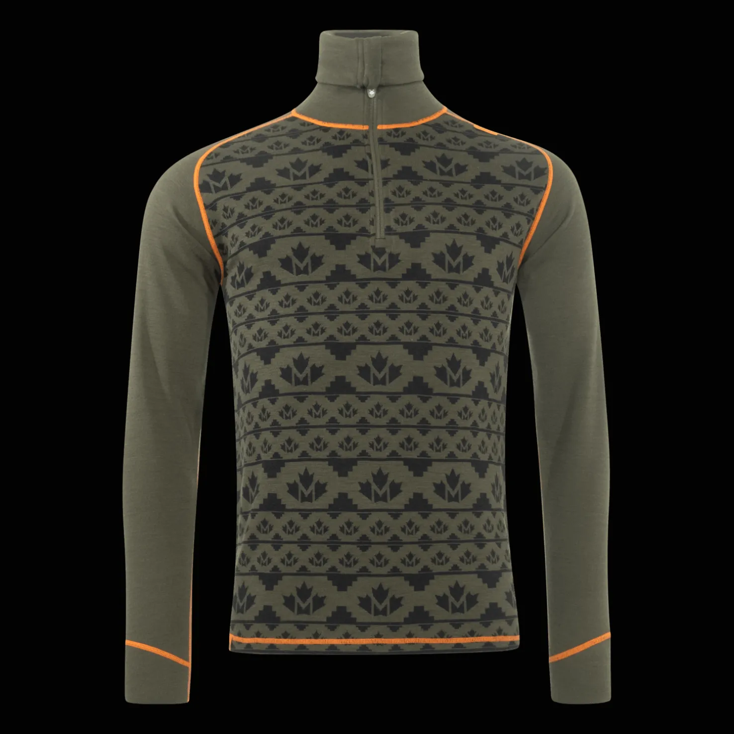 Alaska 2-layer Woll Polo Zip, villainen kerrastopaita - Metsästysvaatteet - Alaska 2-layer Woll Polo Zip, villainen kerrastopaita