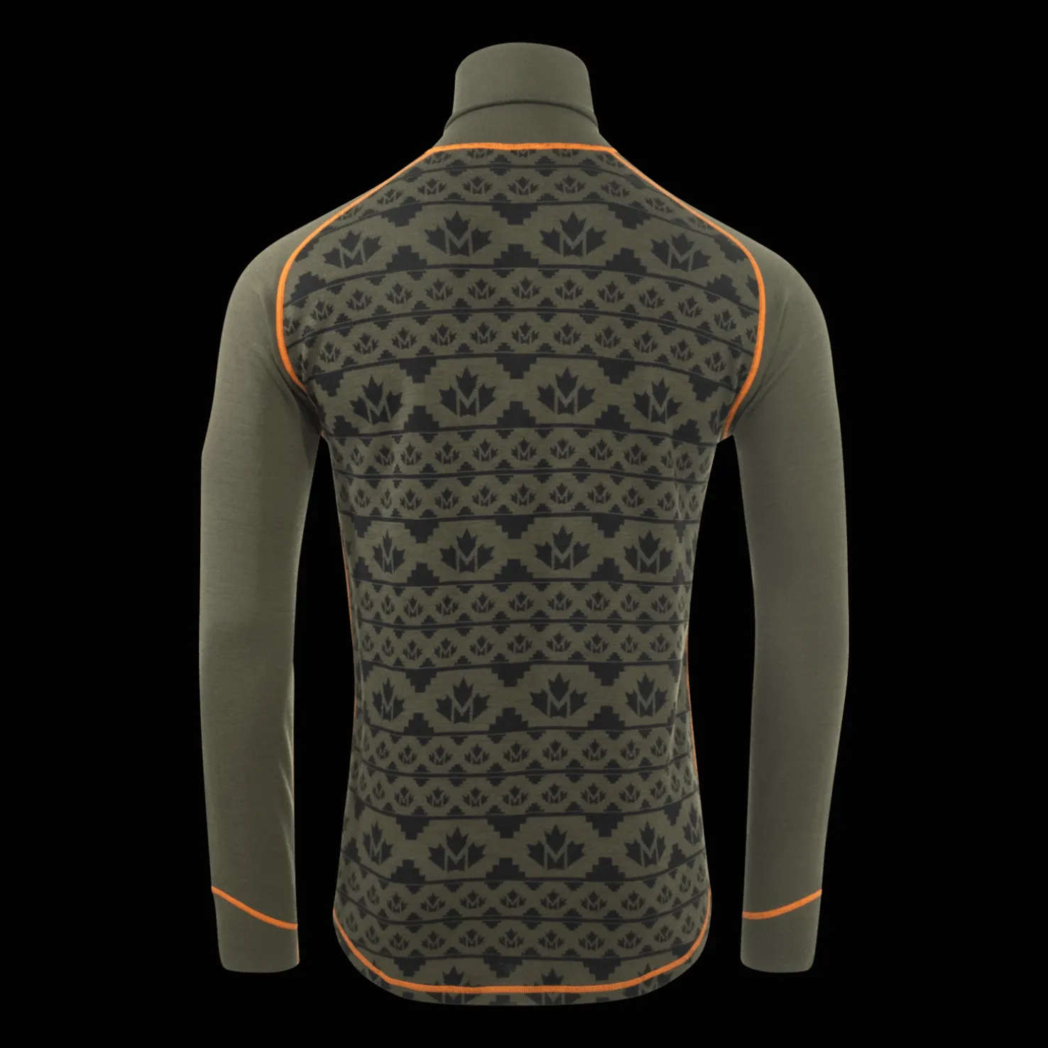 Alaska 2-layer Woll Polo Zip, villainen kerrastopaita - Metsästysvaatteet - Alaska 2-layer Woll Polo Zip, villainen kerrastopaita