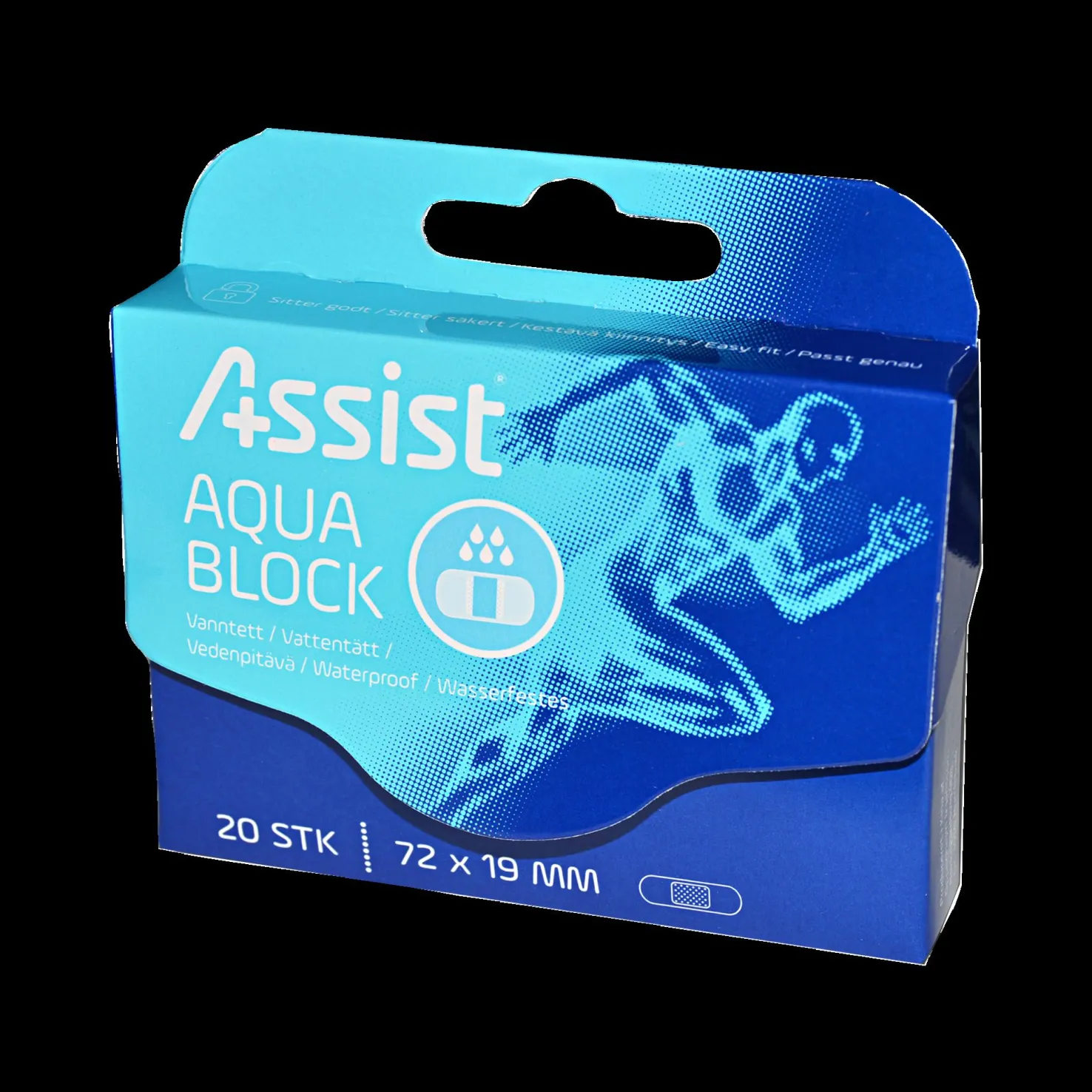 Assist Aqua Block plastre, laastari - Laastarit Ja Siteet - Assist Aqua Block plastre, laastari