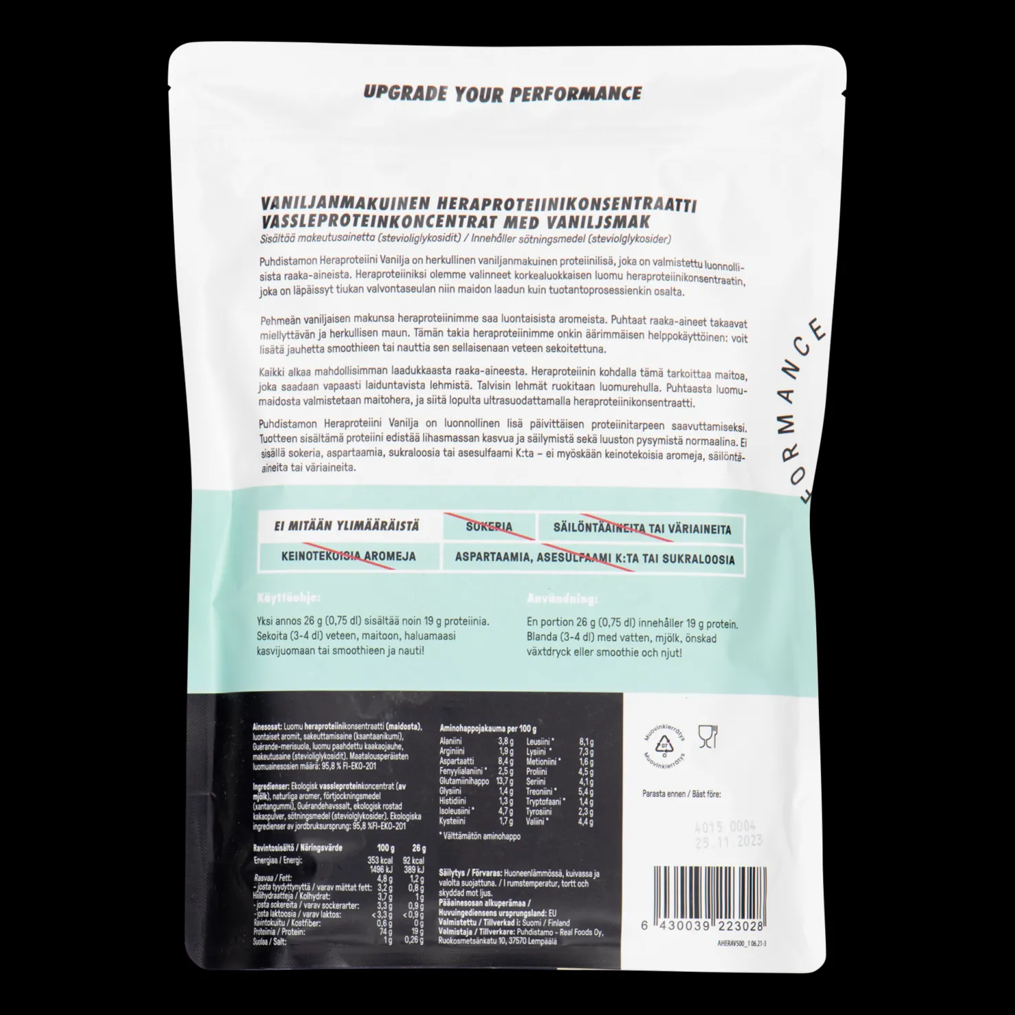 Athletics Vassleprotein, Vanilj 500 g, proteiinijauhe vanilja - Proteiinilisät - Athletics Vassleprotein, Vanilj 500 g, proteiinijauhe vanilja