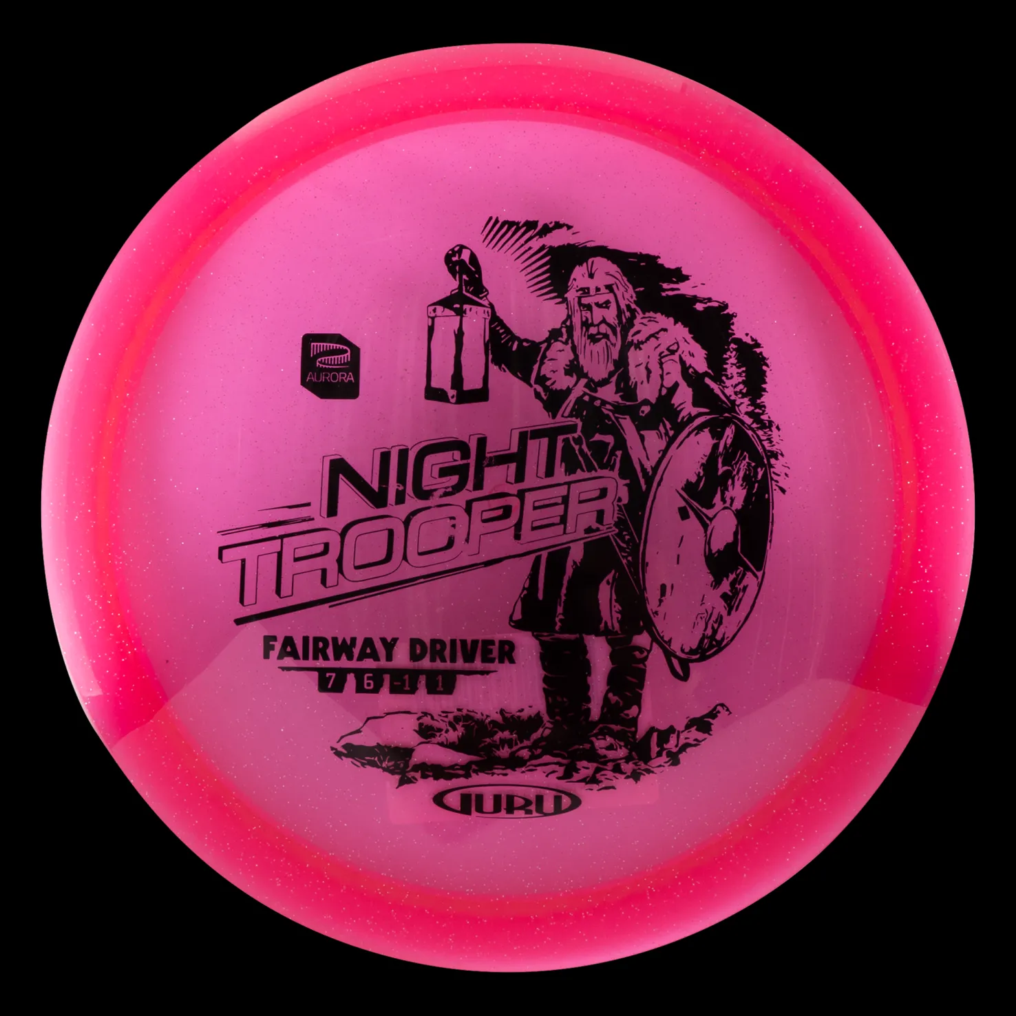 Aurora Line Driver Night Trooper, 170-175g Pink, frisbeegolfkiekko - Frisbeegolf - Aurora Line Driver Night Trooper, 170-175g Pink, frisbeegolfkiekko