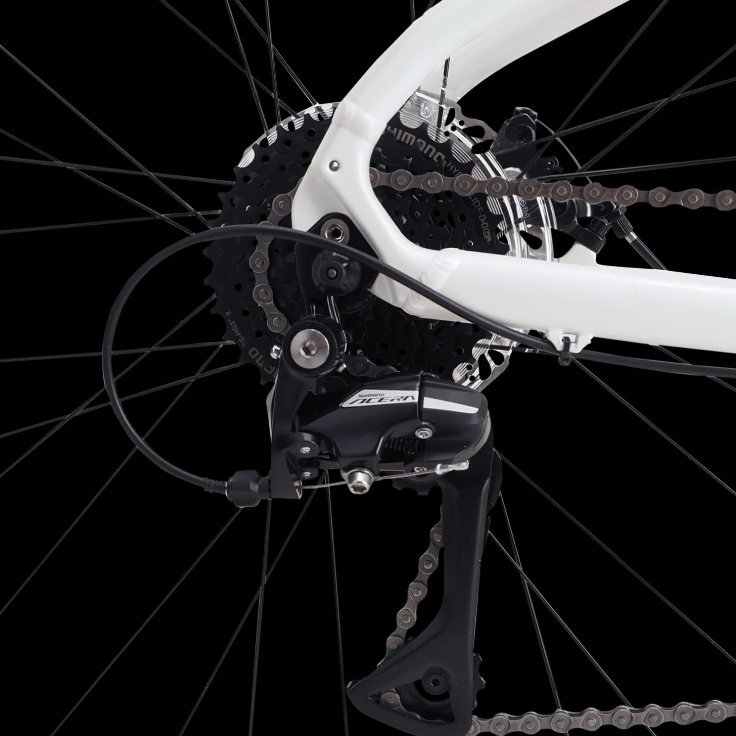 AX Pearl White 24, hybridipyörä, unisex - Hybridipyörät - AX Pearl White 24, hybridipyörä, unisex