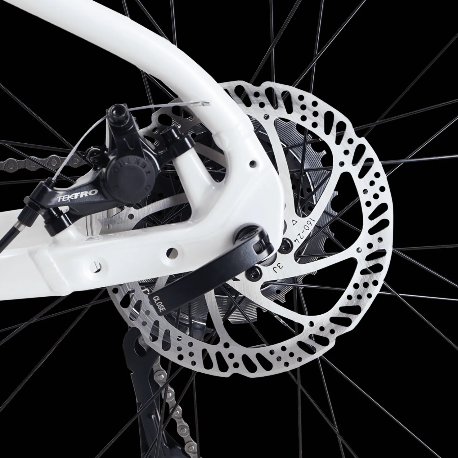 AX Pearl White 24, hybridipyörä, unisex - Hybridipyörät - AX Pearl White 24, hybridipyörä, unisex