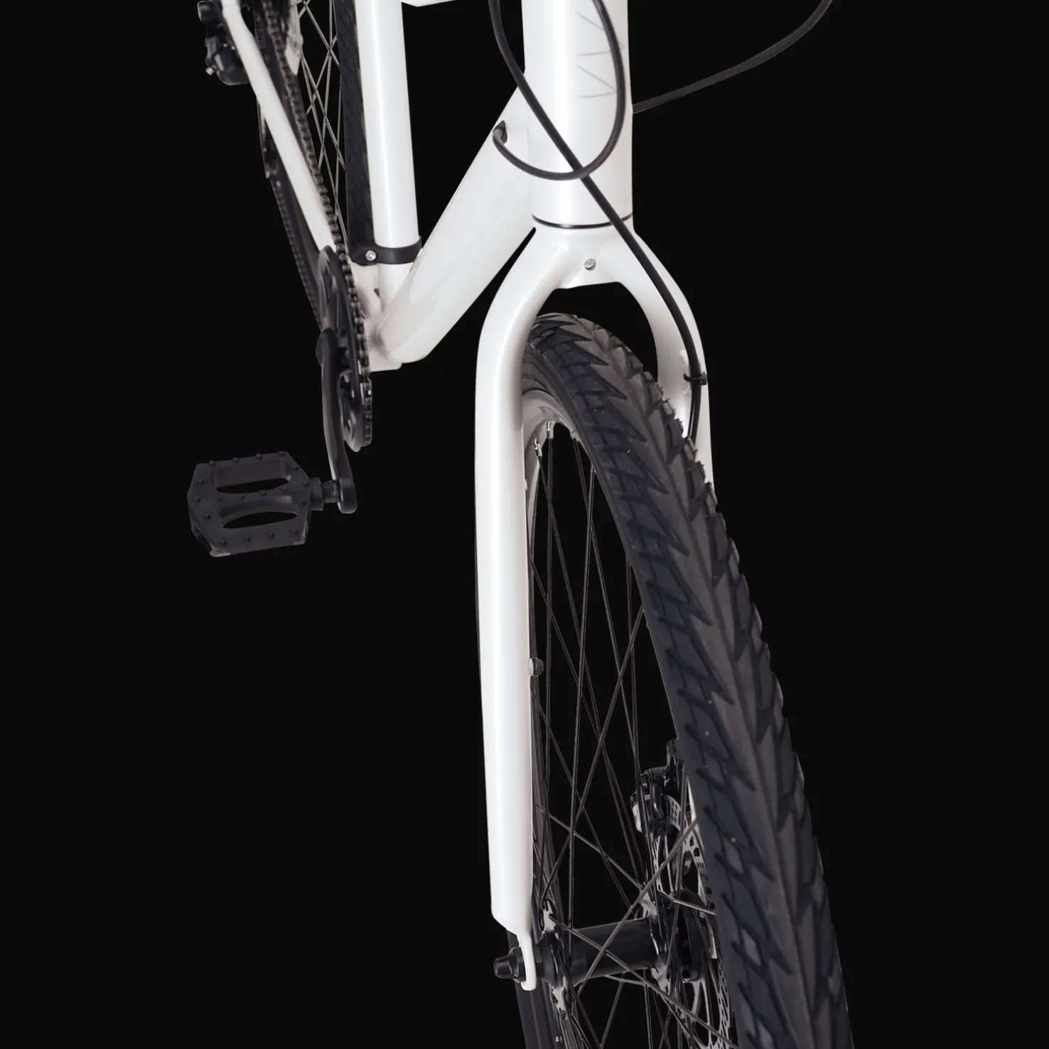 AX Pearl White 24, hybridipyörä, unisex - Hybridipyörät - AX Pearl White 24, hybridipyörä, unisex