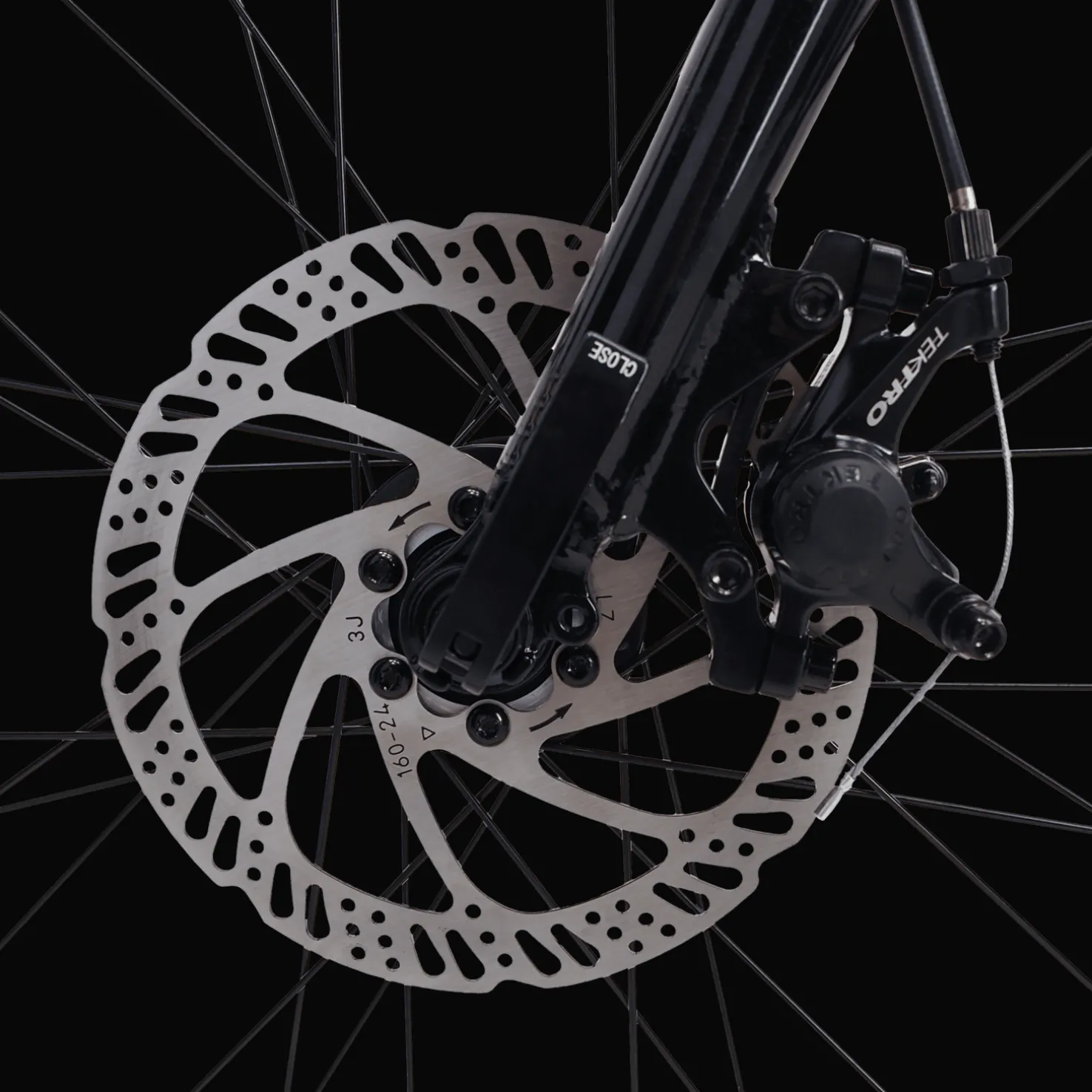 AX Space Black 24, miesten hybridipyörä - Hybridipyörät - AX Space Black 24, miesten hybridipyörä