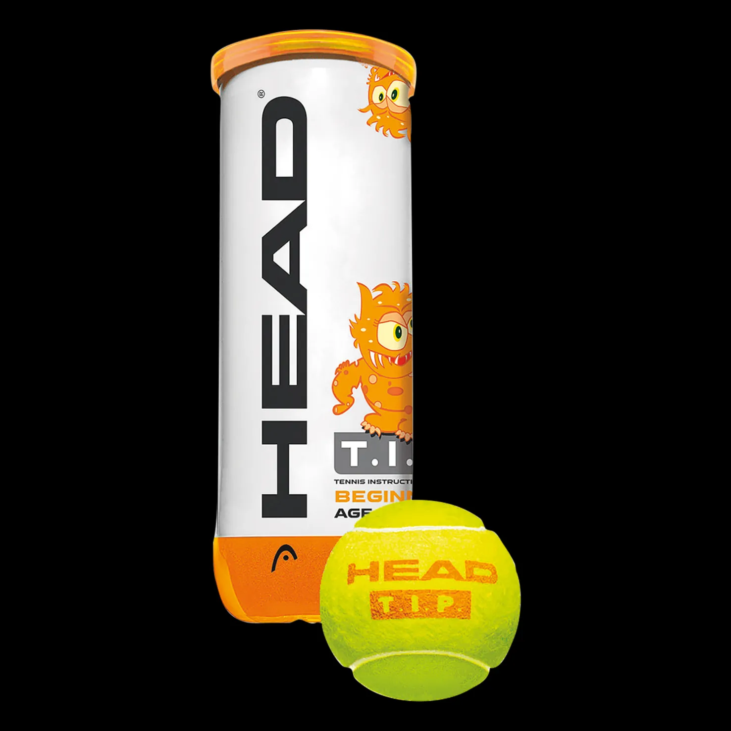 3B Head Tip Orange, lasten tennispallot - Tennistarvikkeet - 3B Head Tip Orange, lasten tennispallot