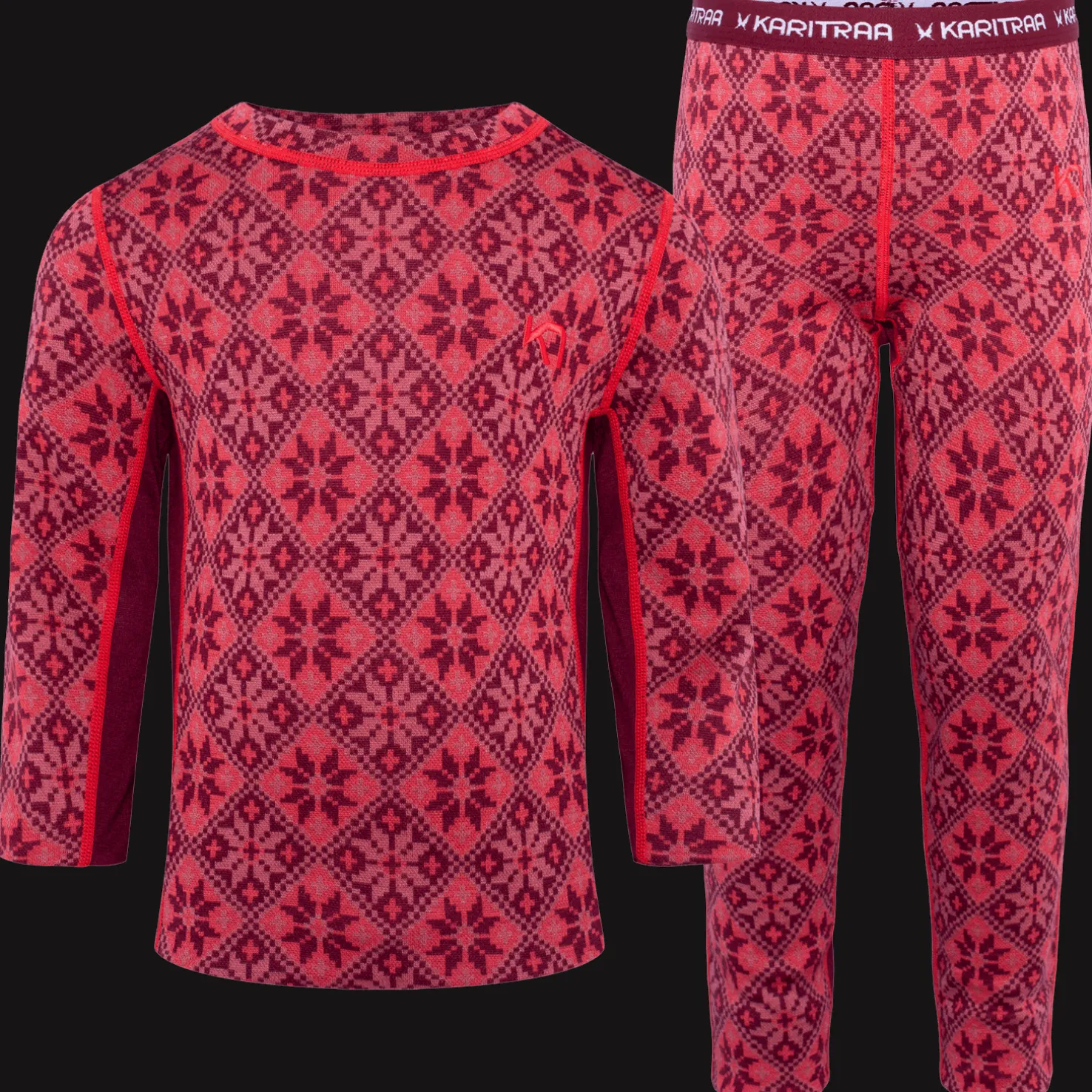 Baselayer Set, lasten villasetti - Pitkät Alushousut - Baselayer Set, lasten villasetti