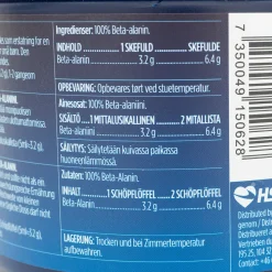 Beta-alanine, 320 G, ravintolisä - Superfood ja luonnolliset ravinteet - Beta-alanine, 320 G, ravintolisä