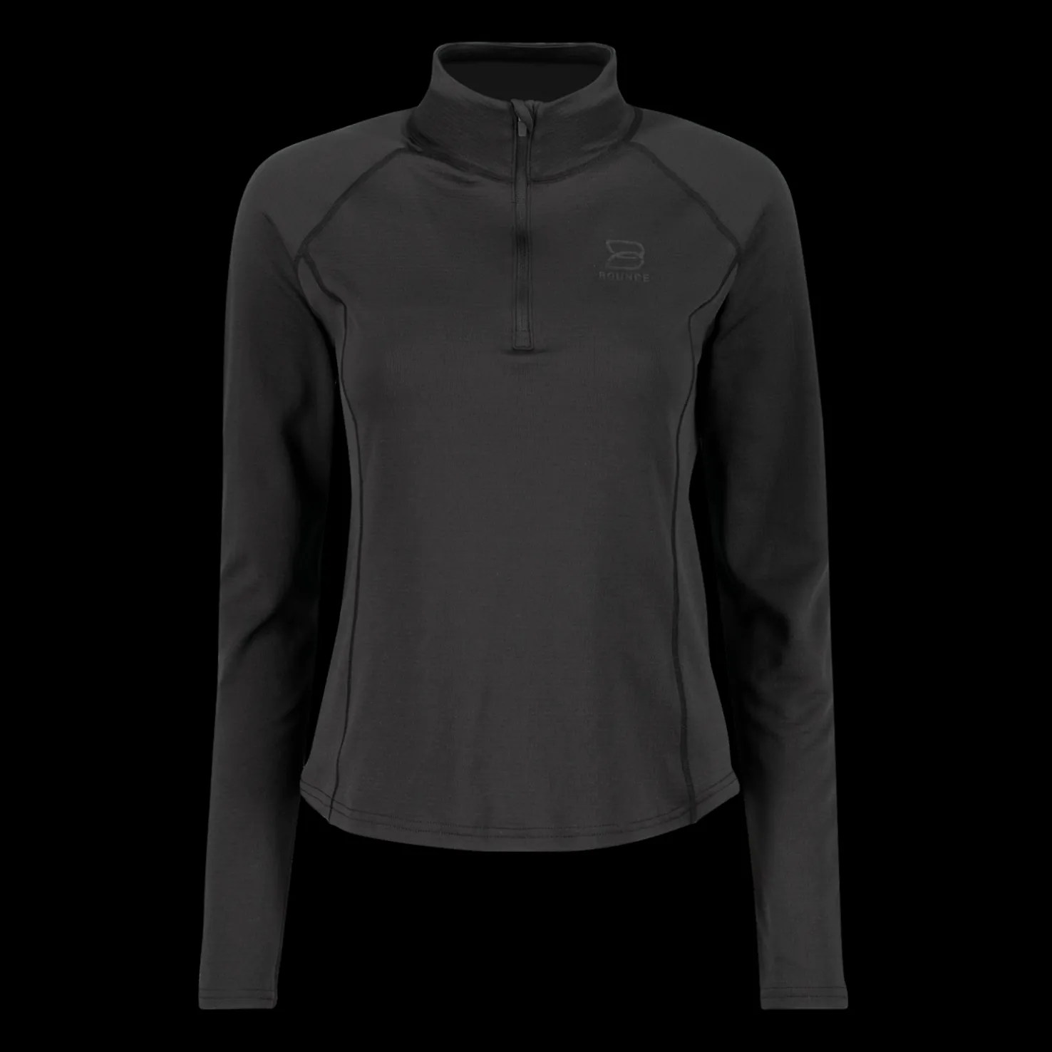 Brushed Halfzip, naisten treenipaita - Treenipaidat - Brushed Halfzip, naisten treenipaita