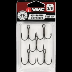 4551cb Rapala Pike Coastal Black 5-pack, treblekrok - Kalastustarvikkeet - 4551cb Rapala Pike Coastal Black 5-pack, treblekrok