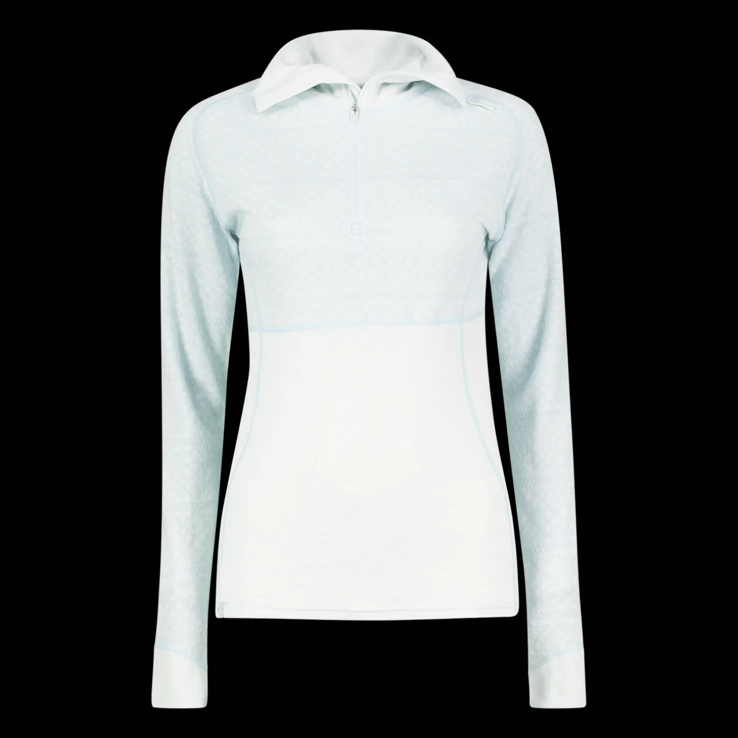 Dalen 2-layer Wool Polo Zip, naisten villapaita - Villakerrastot yläosat naiset - Dalen 2-layer Wool Polo Zip, naisten villapaita