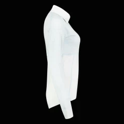 Dalen 2-layer Wool Polo Zip, naisten villapaita - Villakerrastot yläosat naiset - Dalen 2-layer Wool Polo Zip, naisten villapaita