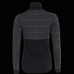 Dalen 2-layer Wool Polo Zip, naisten villapaita - Villakerrastot yläosat naiset - Dalen 2-layer Wool Polo Zip, naisten villapaita