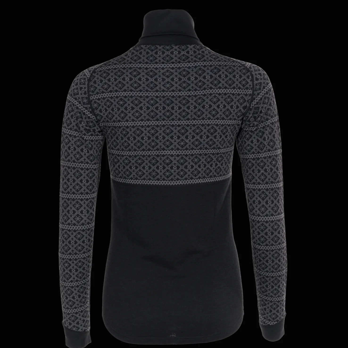 Dalen 2-layer Wool Polo Zip, naisten villapaita - Villakerrastot yläosat naiset - Dalen 2-layer Wool Polo Zip, naisten villapaita