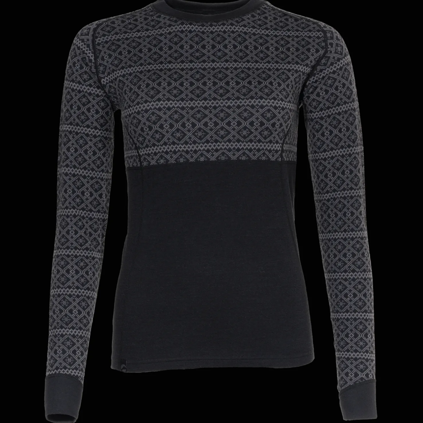 Dalen 2-layer wool Roundneck, naisten villapaita - Villakerrastot yläosat naiset - Dalen 2-layer wool Roundneck, naisten villapaita