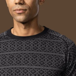 Dalen 2-layer Wool Roundneck, miesten villapaita - Villakerrastot yläosat miehet - Dalen 2-layer Wool Roundneck, miesten villapaita