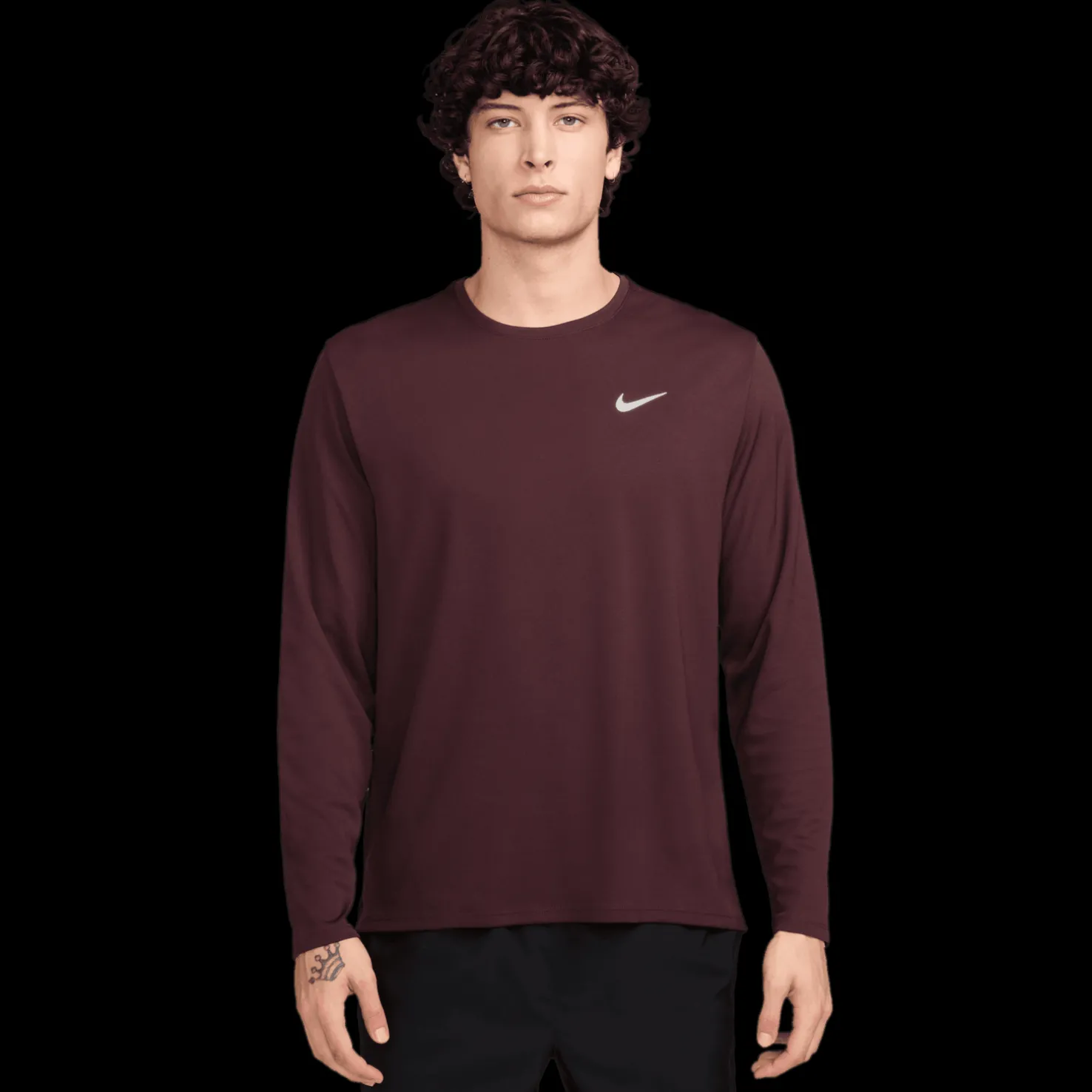 Dri-FIT UV Miler Top Long Sleeve, miesten treenipaita - Urheilupaidat - Dri-FIT UV Miler Top Long Sleeve, miesten treenipaita