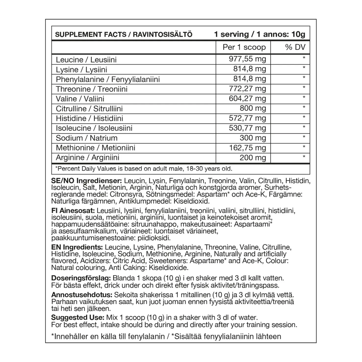 EAA Stack (Tropical (300g), urheilujuoma - Aminohapot - EAA Stack (Tropical (300g), urheilujuoma