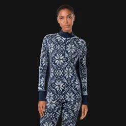 Else Half Zip, naisten villapaita - Villakerrastot yläosat naiset - Else Half Zip, naisten villapaita