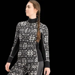 Else Half Zip, naisten villapaita - Villakerrastot yläosat naiset - Else Half Zip, naisten villapaita