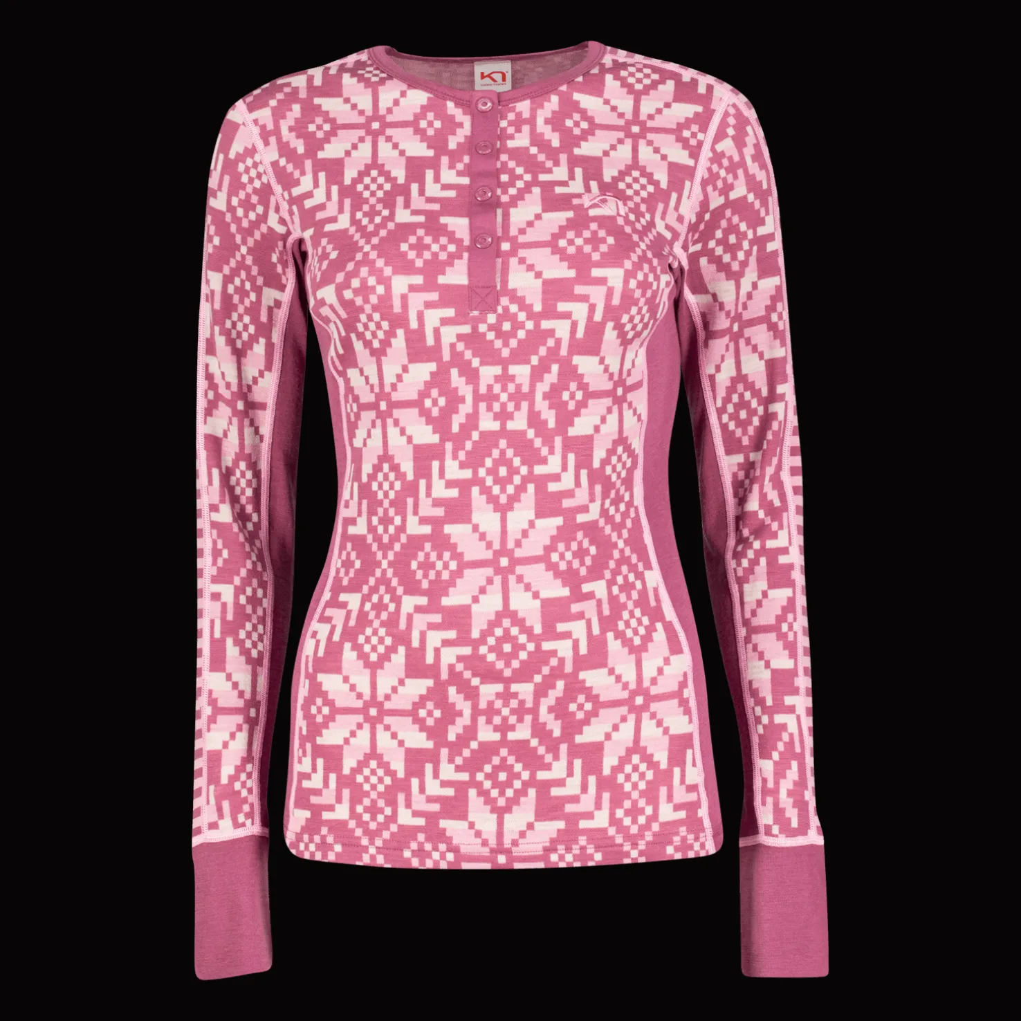 Else Long Sleeve, naisten villapaita - Villakerrastot yläosat naiset - Else Long Sleeve, naisten villapaita