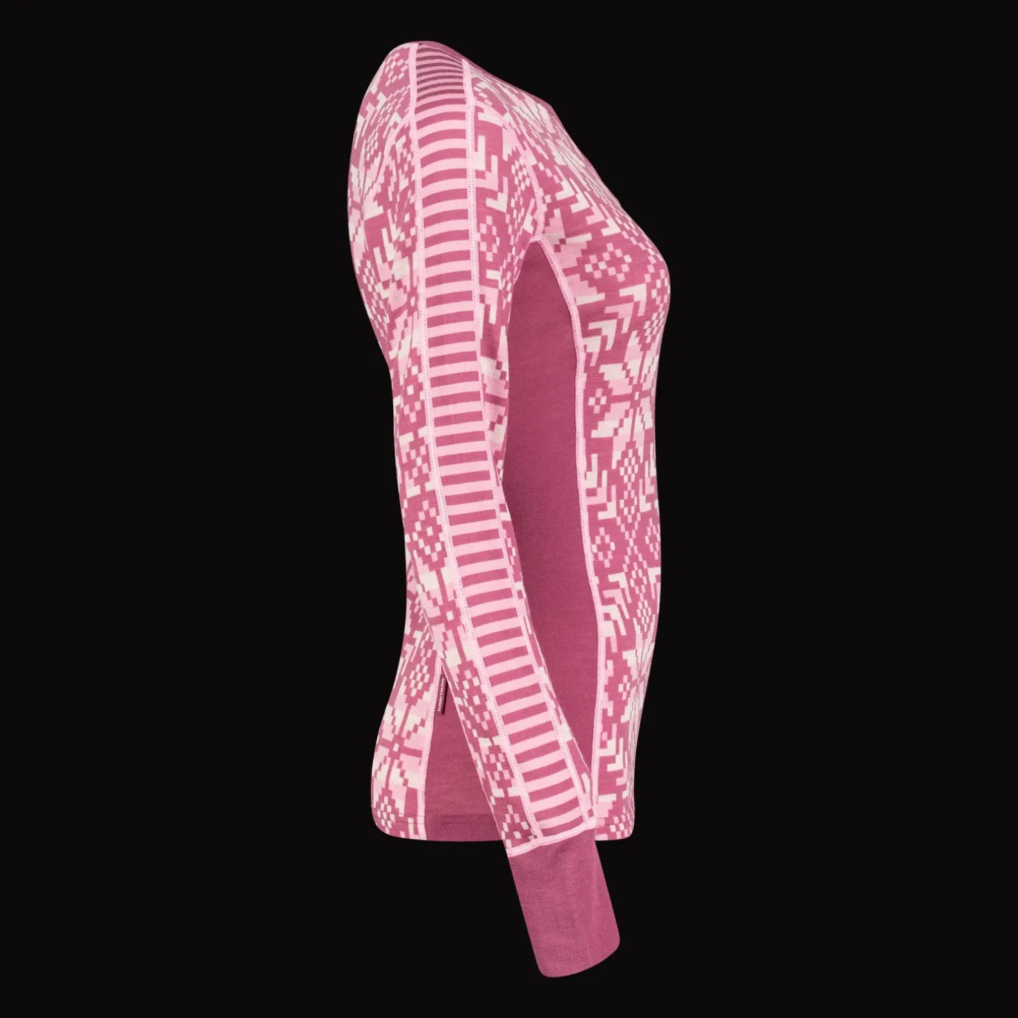 Else Long Sleeve, naisten villapaita - Villakerrastot yläosat naiset - Else Long Sleeve, naisten villapaita