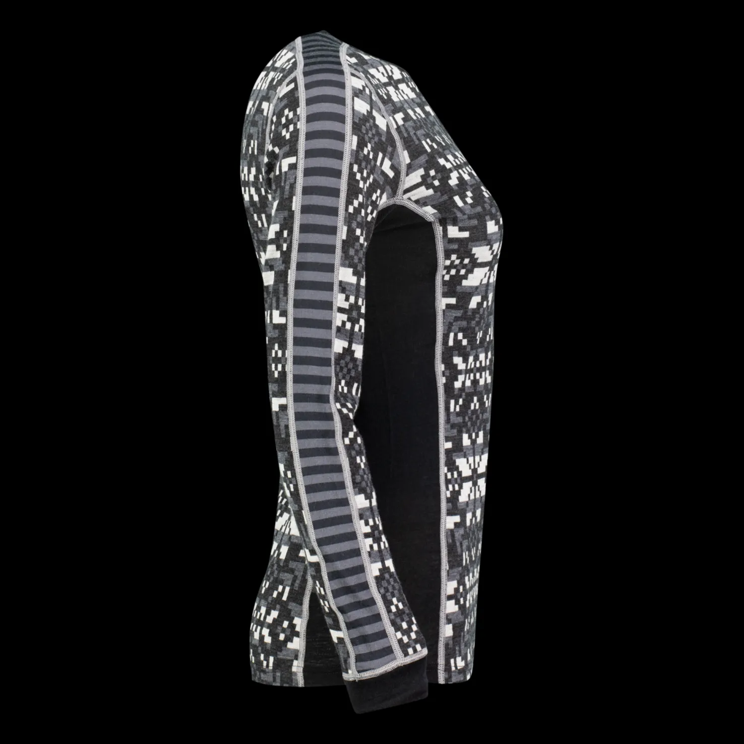 Else Long Sleeve, naisten villapaita - Villakerrastot yläosat naiset - Else Long Sleeve, naisten villapaita