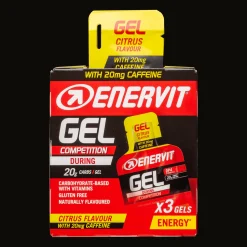 E.sport Gel 3-pack Citrus W/ Caff 3x25ml, geeli - Energiageelit - E.sport Gel 3-pack Citrus W/ Caff 3x25ml, geeli