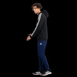 Essential French Terry 3-Stripes Full-Zip Hoodie, miesten huppari - Hupparit - Essential French Terry 3-Stripes Full-Zip Hoodie, miesten huppari