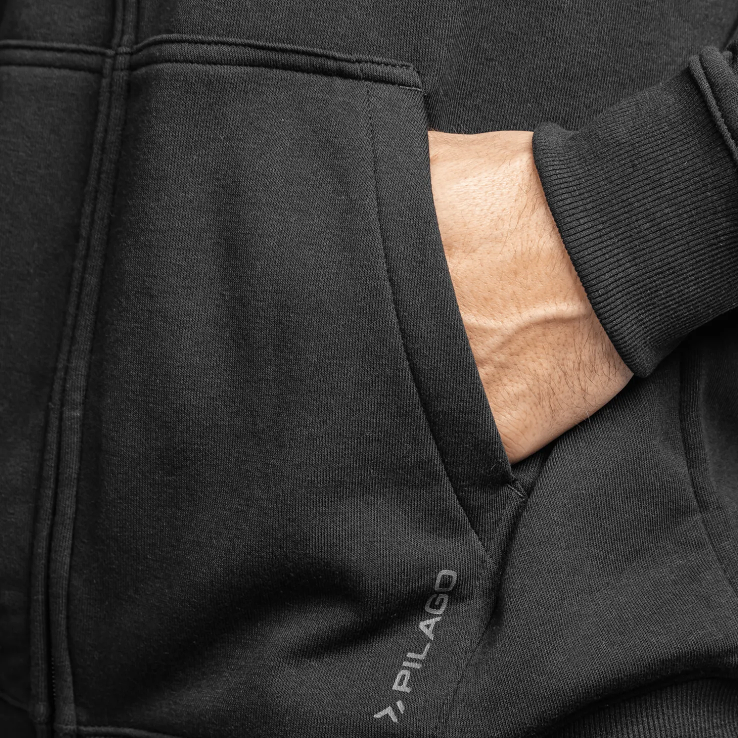 Essential Zip Hood, miesten huppari - Hupparit - Essential Zip Hood, miesten huppari