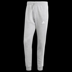 Essentials Fleece 3-Stripes Tapered Cuff Joggers, miesten collegehousut - Vapaa-Ajan Housut - Essentials Fleece 3-Stripes Tapered Cuff Joggers, miesten collegehousut