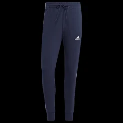 Essentials French Terry Tapered Cuff 3-Stripes Joggers, miesten collegehousut - T-Paidat Ja Pikeepaidat - Essentials French Terry Tapered Cuff 3-Stripes Joggers, miesten collegehousut