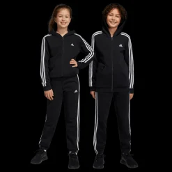 Essentials 3-Stripes Fleece Joggers, nuorten collegehousut - Vapaa-Ajan Housut - Essentials 3-Stripes Fleece Joggers, nuorten collegehousut