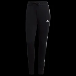 Essentials 3-Stripes Fleece Joggers, naisten collegehousut - Vapaa-Ajan Housut - Essentials 3-Stripes Fleece Joggers, naisten collegehousut