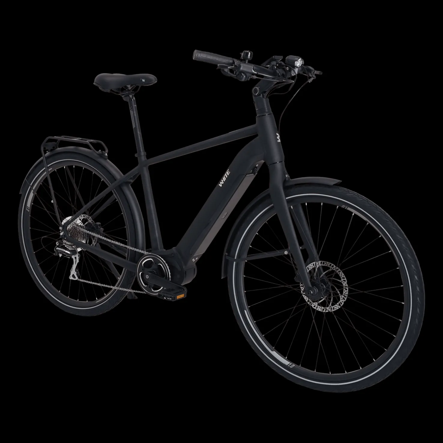 E-Trekking 1.0 Diamond JET BLACK 24, miesten hybridisähköpyörä - Sähköpyörät - E-Trekking 1.0 Diamond JET BLACK 24, miesten hybridisähköpyörä