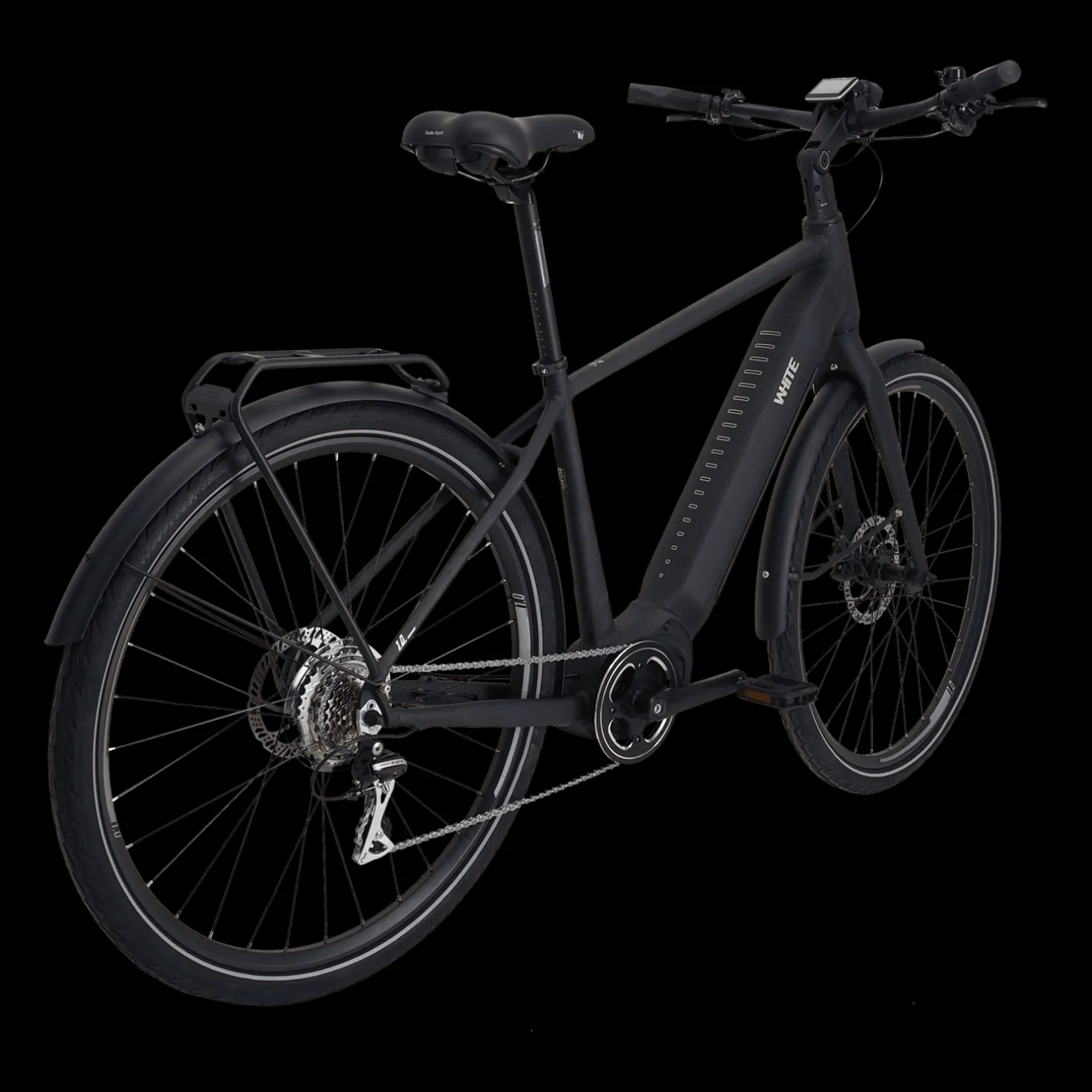 E-Trekking 1.0 Diamond JET BLACK 24, miesten hybridisähköpyörä - Sähköpyörät - E-Trekking 1.0 Diamond JET BLACK 24, miesten hybridisähköpyörä